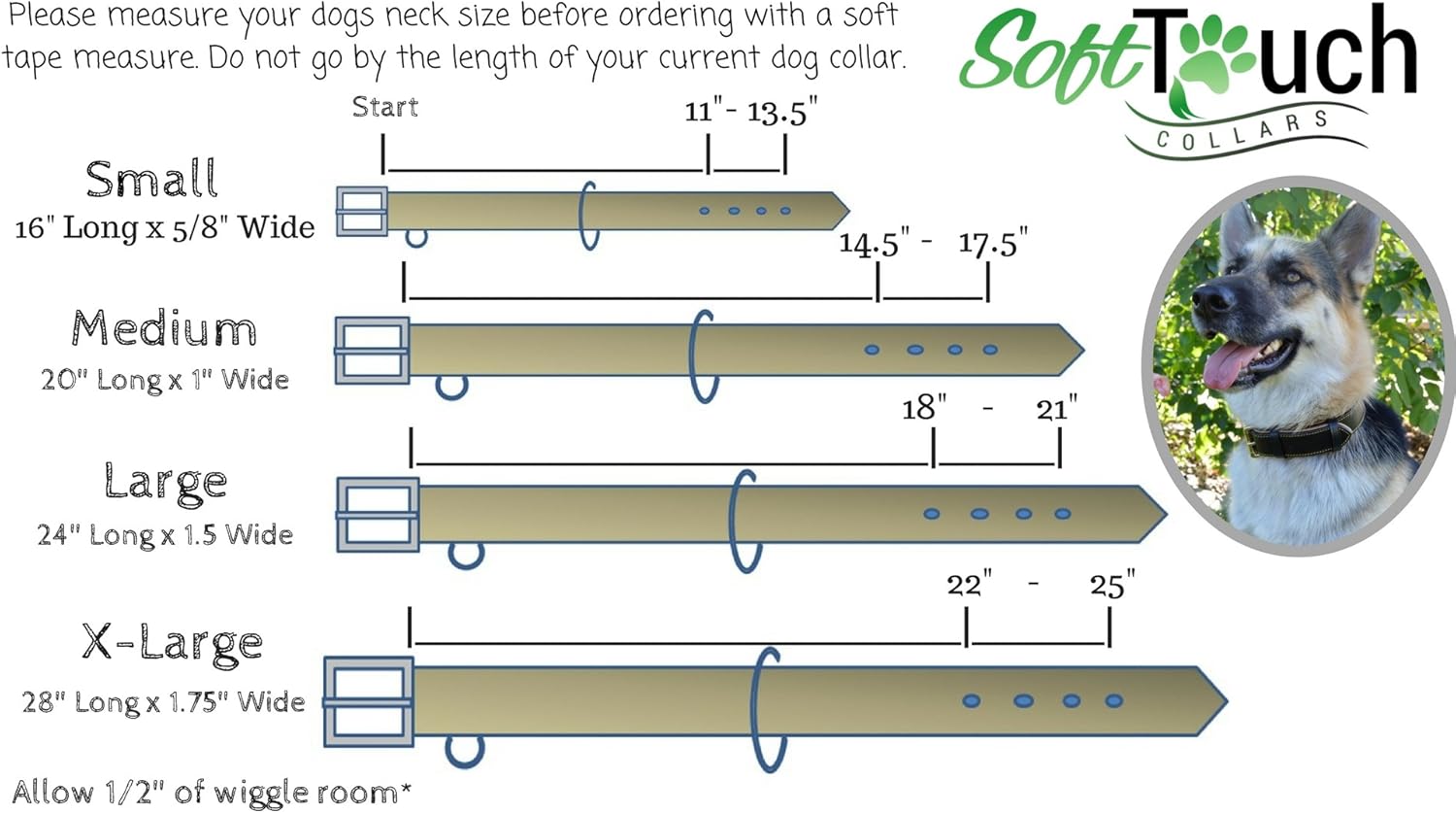 Brown XL Leather Padded Dog Collar, 28" Inches Long x 1.75" Inches Wide, Neck Size 22" to 25", Full Grain Real Luxury Leather for XLarge Dogs