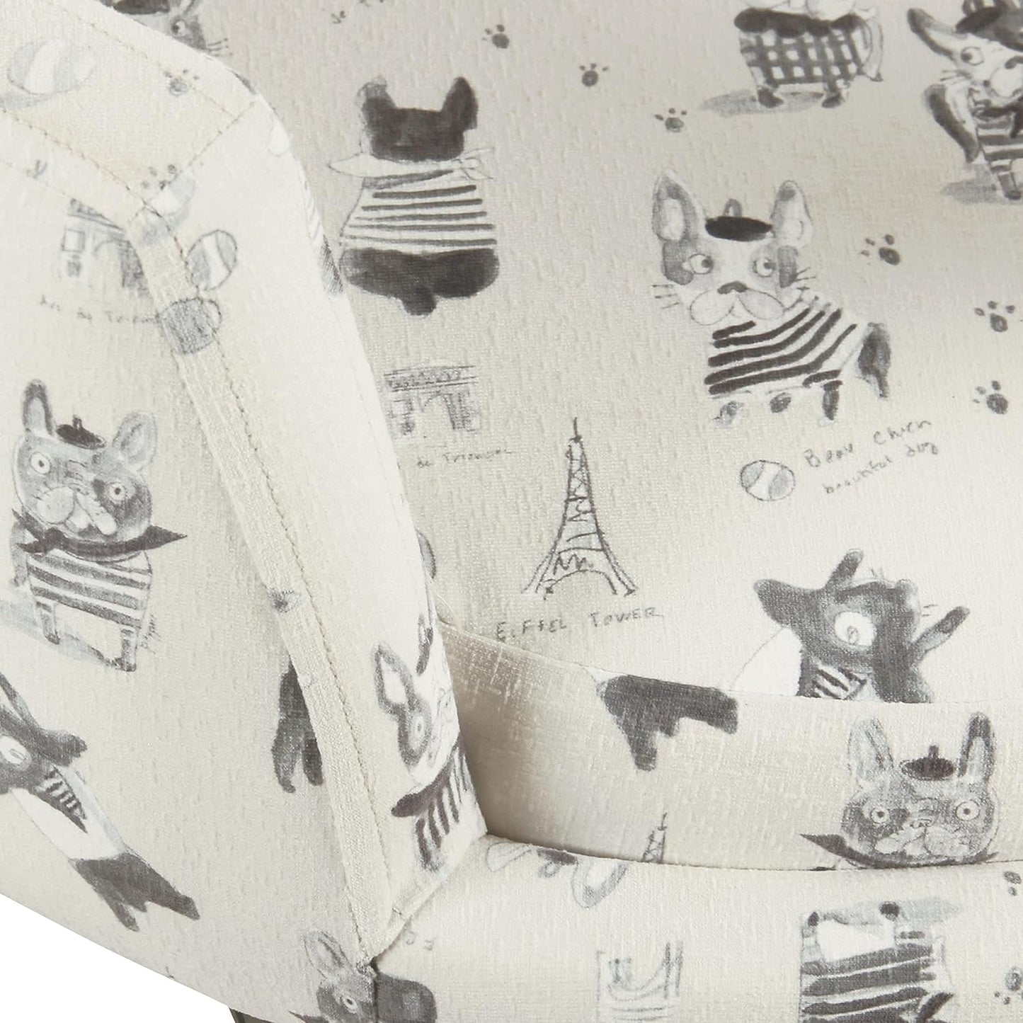 Home Decor | Upholstered Curved Pet Bed | Luxury Cat & Dog Beds & Furniture | round Pet Bed Created with Stain Resistant Fabric, Cream and Gray, Medum