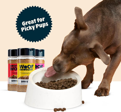 Beef, Chicken, Ham Dog Treat Topper - High Protein Ingredient Meal Mixer, Rosemary Extract for Large & Small Breeds, Elevate Food Dining, Shake & Pour for Bowls (Pack of 3)