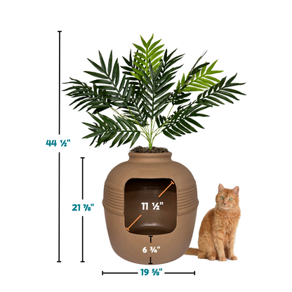 Original Hidden Litter Box Planter, Hooded Litter Box, Fake Plant Good Pet Stuff