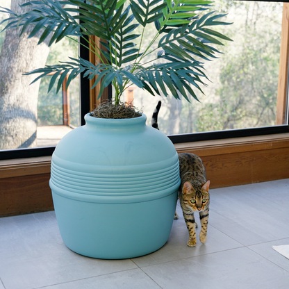 Original Hidden Litter Box Planter, Hooded Litter Box, Fake Plant Good Pet Stuff