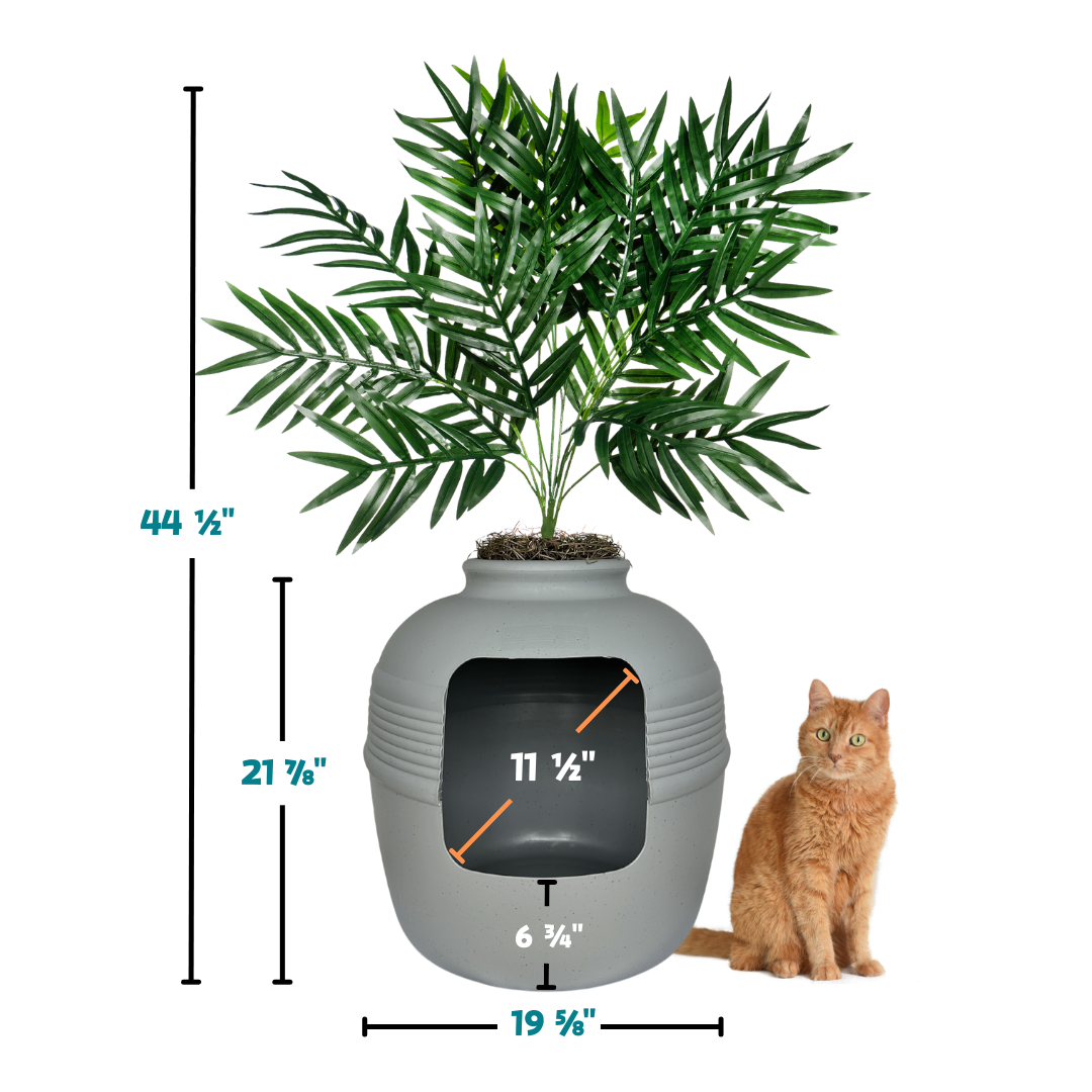 Original Hidden Litter Box Planter, Hooded Litter Box, Fake Plant Good Pet Stuff