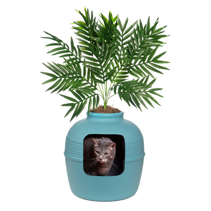 Original Hidden Litter Box Planter, Hooded Litter Box, Fake Plant Good Pet Stuff