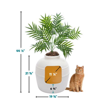 Original Hidden Litter Box Planter, Hooded Litter Box, Fake Plant Good Pet Stuff